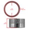 Caltric Muffler Pipe Gasket Compatible with Yamaha V-Max 1700 Vmx1700 2009-2017 view 2