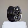 4 PCS ROTA RB WHEELS 15x6 PCD:4x95.25 OFFSET:25 HB:73 HYPERBLACK WITH POLISH LIP view 3
