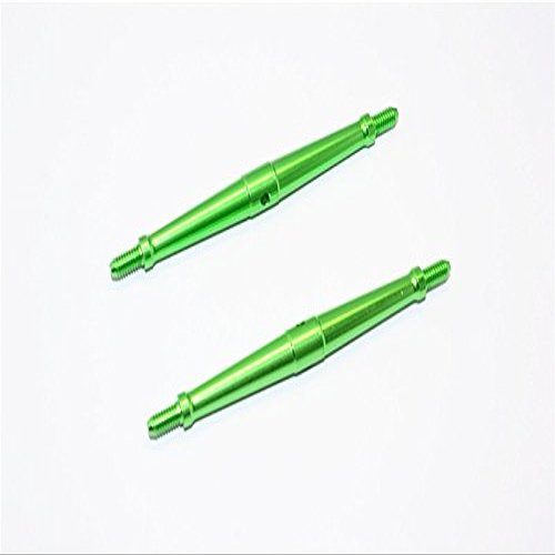 Aluminum 4mm Clockwise And Anticlockwise Turnbuckles (Total Length 85.5mm - Both Side Thread 8.5mm) - 1Pr Green