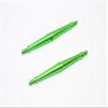 Aluminum 4mm Clockwise And Anticlockwise Turnbuckles (Total Length 85.5mm - Both Side Thread 8.5mm) - 1Pr Green view 1