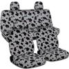 Totally Covers Compatible with 2012-2018 Volkswagen VW New Beetle/Bug A5 Animal Print Seat Covers: Silver Cow - Full Set Front & Rear (29 Prints) Split Bench Buckets Airbag view 1