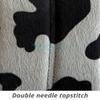 Totally Covers Compatible with 2012-2018 Volkswagen VW New Beetle/Bug A5 Animal Print Seat Covers: Silver Cow - Full Set Front & Rear (29 Prints) Split Bench Buckets Airbag view 2
