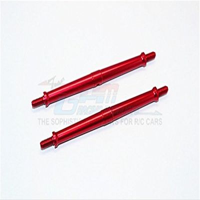 Aluminum 5mm Clockwise And Anticlockwise Turnbuckles (Total Length 117mm - Both Side Thread 11mm) - 1Pr Red