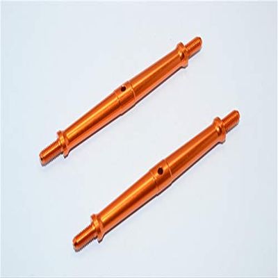 Aluminum 5mm Clockwise And Anticlockwise Turnbuckles (Total Length 96mm - Both Side Thread 11mm) - 1Pr Orange