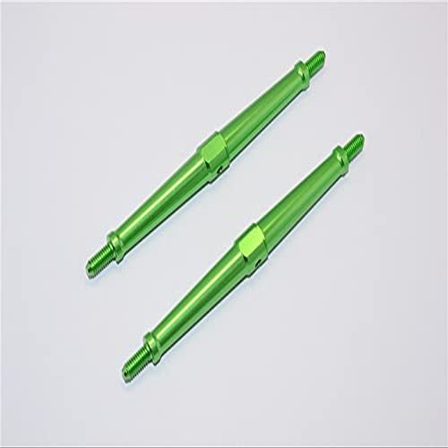 Aluminum 4mm Clockwise And Anticlockwise Turnbuckles (Total Length 102mm - Both Side Thread 9.5mm) - 1Pr Green