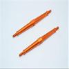 Aluminum 4mm Clockwise And Anticlockwise Turnbuckles (Total Length 97.5mm - Both Side Thread 9.5mm) - 1Pr Orange view 1
