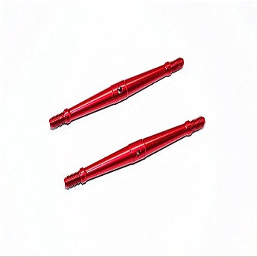 Aluminum 5mm Clockwise And Anticlockwise Turnbuckles (Total Length 87mm - Both Side Thread 10mm) - 1Pr Red