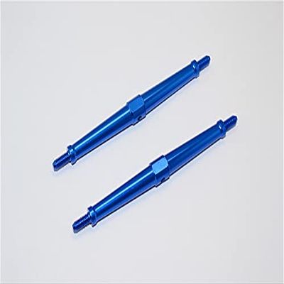 Aluminum 4mm Clockwise And Anticlockwise Turnbuckles (Total Length 102mm - Both Side Thread 9.5mm) - 1Pr Blue