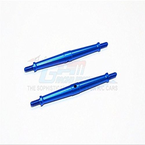Aluminum 4mm Clockwise And Anticlockwise Turnbuckles (Total Length 96mm - Both Side Thread 10mm) - 1Pr Blue