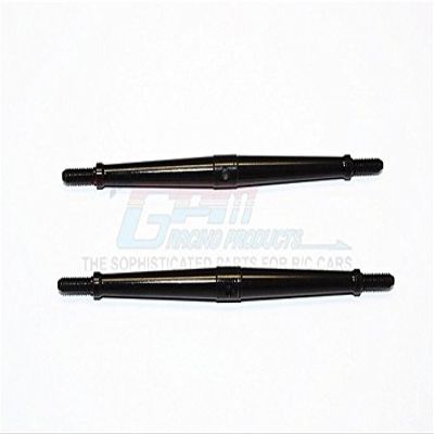 Aluminum 4mm Clockwise And Anticlockwise Turnbuckles (Total Length 115.5mm - Both Side Thread 12mm) - 1Pr Black
