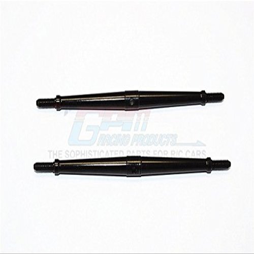 Aluminum 4mm Clockwise And Anticlockwise Turnbuckles (Total Length 115.5mm - Both Side Thread 12mm) - 1Pr Black