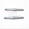 Aluminum 5mm Clockwise And Anticlockwise Turnbuckles (Total Length 90mm - Both Side Thread 9.5mm) - 1Pr Gray Silver view 1