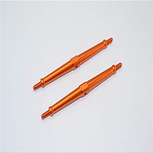 Aluminum 4mm Clockwise And Anticlockwise Turnbuckles (Total Length 102mm - Both Side Thread 9.5mm) - 1Pr Orange