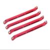 Axial Wraith & RR10 Bomber Upgrade Parts Aluminum Lower Thread Rod - 4Pcs Set Red view 1