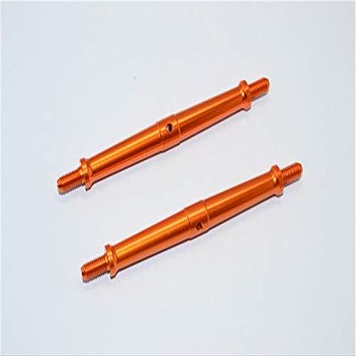 Aluminum 5mm Clockwise And Anticlockwise Turnbuckles (Total Length 101mm - Both Side Thread 11mm) - 1Pr Orange
