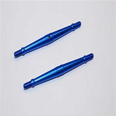 Aluminum 5mm Clockwise And Anticlockwise Turnbuckles (Total Length 87mm - Both Side Thread 10mm) - 1Pr Blue