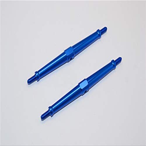 Aluminum 4mm Clockwise And Anticlockwise Turnbuckles (Total Length 97.5mm - Both Side Thread 9.5mm) - 1Pr Blue