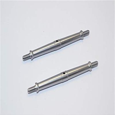 Aluminum 5mm Clockwise And Anticlockwise Turnbuckles (Total Length 101mm - Both Side Thread 11mm) - 1Pr Gray Silver