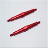 Aluminum 4mm Clockwise And Anticlockwise Turnbuckles (Total Length 86.5mm - Both Side Thread 9.5mm) - 1Pr Red view 1