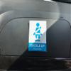 AS PRO (Set of 2) Headrest Decal Buckle Up Reminder Sign Rideshare Display view 3