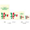 Moon Graphics SET131 Flag Bear Sticker Mexico view 2