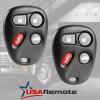 Car Key Fob Keyless Entry Remote fits Chevy Corvette Malibu SSR / Pontiac Bonneville Grand Am / Buick Lesabre / Cadillac Deville Seville / Oldsmobile Alero Aurora (KOBLEAR1XT, 25695954), Set of 2 view 2