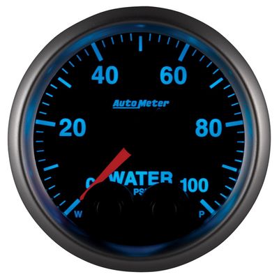 AutoMeter 5668-05702 Gauge, Waterp, 2 1/16", 100Psi, Stepper Motor W/Pk & Wrn, Elite, W/O Pro-Control
