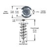 Igrip Shoulder Screw Studs, Box of 100 Screws Pack view 3