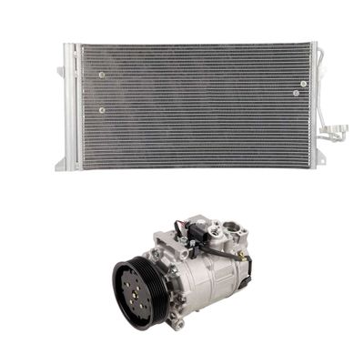 For Porsche Cayenne 2003 2004 2005 2006 AC Compressor w/A/C Condenser Drier - BuyAutoParts 60-86746R3 New
