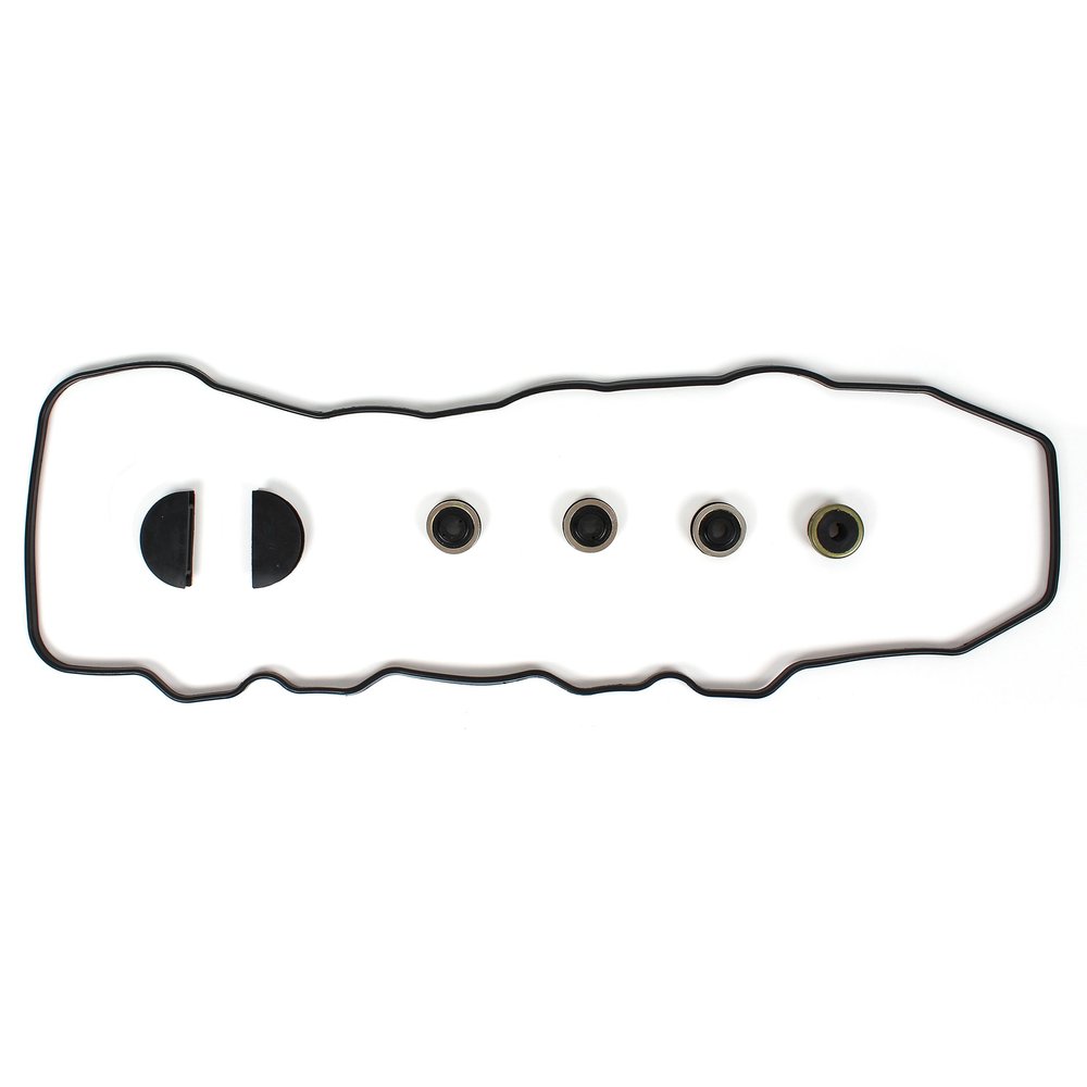CNS Valve Cover Gasket Set w/Grommets & Seals Compatible with 85-95 Toyota 2.4L 2366CC L4 SOHC (8-Valve), 22R, 22RE, 22REC, 22RTEC