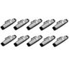 Polarlander 10Pcs 12V 6LED Side Marker Indicators Lights Lamp For Car Truck Trailer Lorry 6 LED Amber Clearence Bus Waterproof White view 1