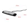 Polarlander 10Pcs 12V 6LED Side Marker Indicators Lights Lamp For Car Truck Trailer Lorry 6 LED Amber Clearence Bus Waterproof White view 4