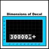 300,000+ Miles Decal - Funny High Mileage Club Bumper Sticker for Car Truck JDM Diesel- Vinyl Die Cut Window 1.3"x7" White Made in USA view 2