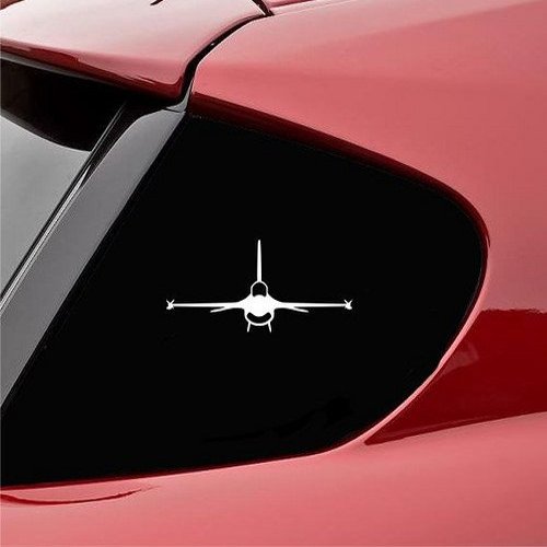 Slap-Art F 16 Fighting Falcon Plane Vinyl Decal Sticker
