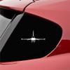 Slap-Art F 16 Fighting Falcon Plane Vinyl Decal Sticker view 1