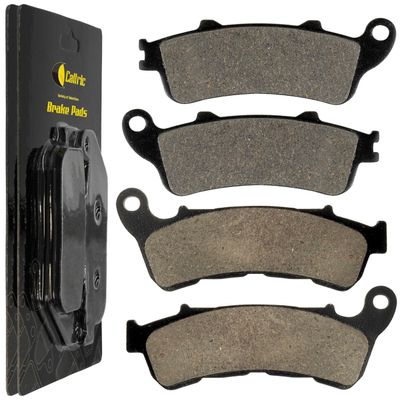 Caltric Front And Rear Brake Pads Compatible with Honda Vt1300Csa Sabre 1300 Abs 2010-2014