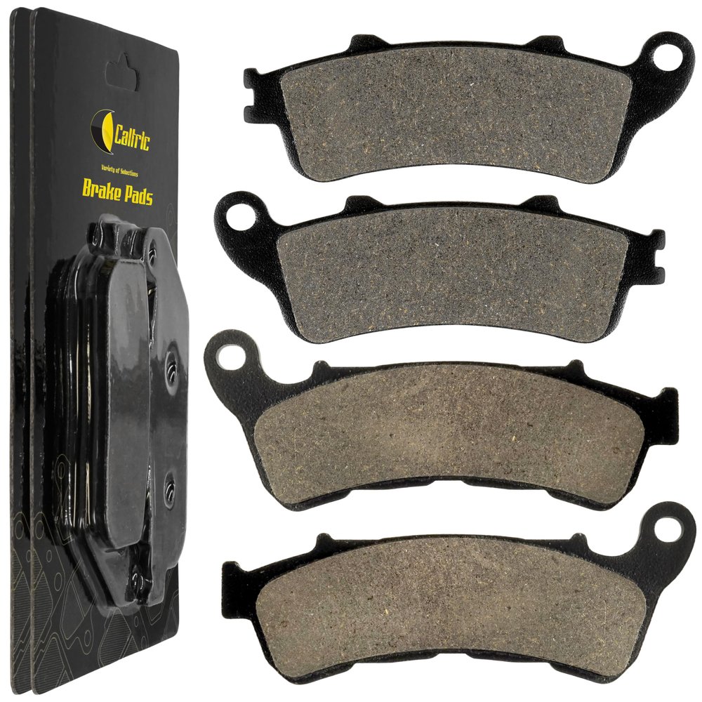 Caltric Front And Rear Brake Pads Compatible with Honda Vt1300Csa Sabre 1300 Abs 2010-2014