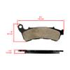 Caltric Front And Rear Brake Pads Compatible with Honda Vt1300Csa Sabre 1300 Abs 2010-2014 view 2