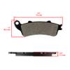 Caltric Front And Rear Brake Pads Compatible with Honda Vt1300Csa Sabre 1300 Abs 2010-2014 view 3