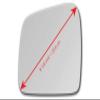 New Replacement Mirror Glass with Full Size Adhesive for 2011-2022 Jeep Grand Cherokee 2011-2023 Dodge Durango Driver Side View Left LH view 3
