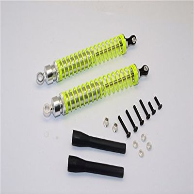 Aluminum Ball Top Damper (125mm) With Aluminum Collars & Washers & Screws & Dust-Proof Black Plastic Cover - 1Pr Set Silver