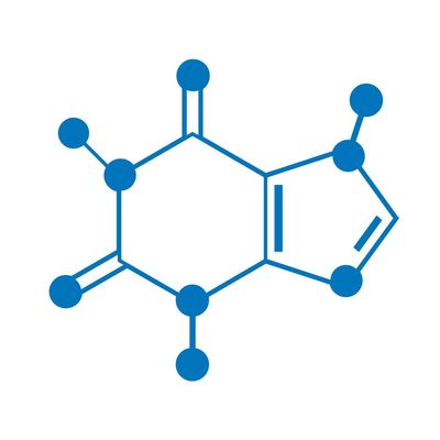 Applicable Pun Caffeine Molecule Coffee Energy - Chemical Compound Skeletal Formula - Vinyl Decal for Outdoor Use on Cars, ATV, Boats, Windows and More - Sky Blue 11 inch