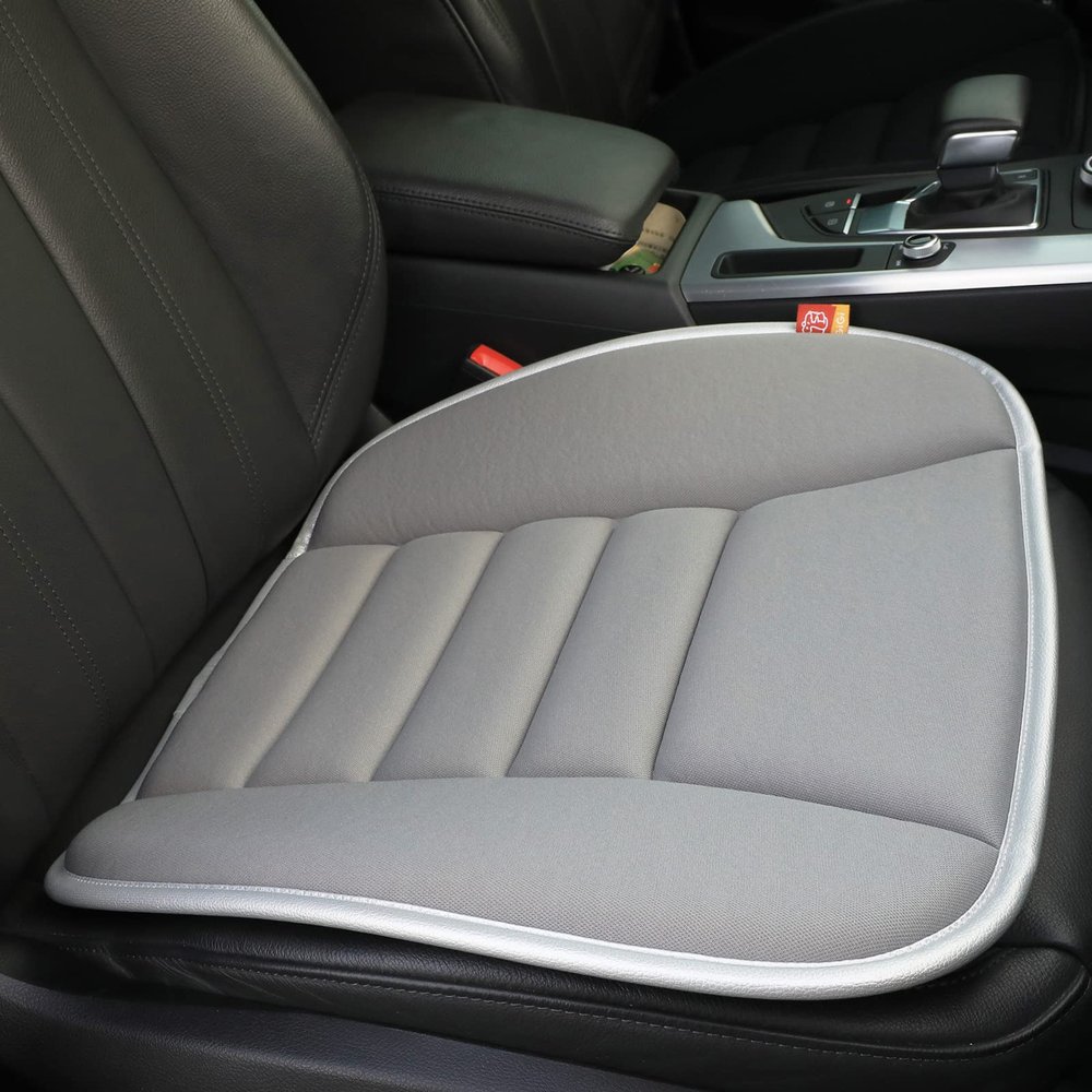 RaoRanDang Car Seat Cushion Pad for Driving, Chair Cushion for Office/Truck with Memory Foam, Seat Cushion Comfortable and Durable, Gray