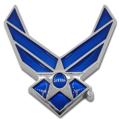 Mitchell Proffitt USAF Air Force METAL Blue Wing Auto Premium Emblem