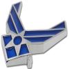 Mitchell Proffitt USAF Air Force METAL Blue Wing Auto Premium Emblem view 2