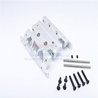GPM For Vaterra K5 Blazer Ascender Upgrade Parts Aluminum Center Gear Box Bottom Mount - 1Pc Set Silver