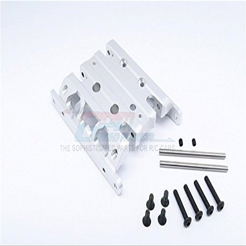 GPM For Vaterra K5 Blazer Ascender Upgrade Parts Aluminum Center Gear Box Bottom Mount - 1Pc Set Silver