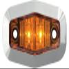 Seachoice MCL13ATRSSCH mini sealed led marker amber view 1