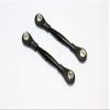 Aluminum 3mm Clockwise And Anticlockwise Turnbuckles With 12.5mm Long Plastic Ends & 5.8X3X6mm Balls (Total Length 59mm-63mm, From Hole To Hole 50mm-54mm) - 1Pr Black view 1