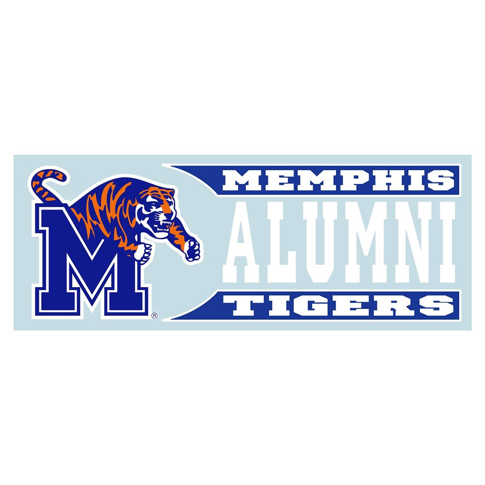 Memphis Decal (Memphis Alumni Decal 6" (6"), 6 in)